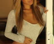 Casey posing in the doorway