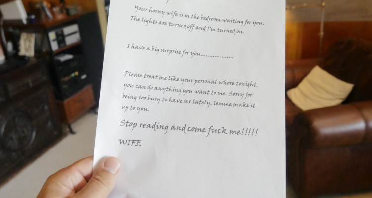Tricky note from Dad Crush